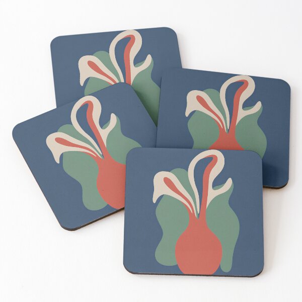 Item preview, Taormina Abstract Botanical Retro Travel Print designed and sold by LaFabricaArt.