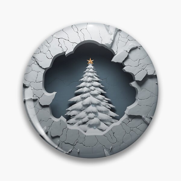 Item preview, Ice Destiny: Snowy Tree on 3D Concrete Wall designed and sold by Polarisofficial.