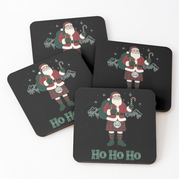 Item preview, Santa in Tartan Kilt Christmas Gift | Funny Scottish Xmas Present | Highland Santa Claus Design designed and sold by Loom on the Loch.