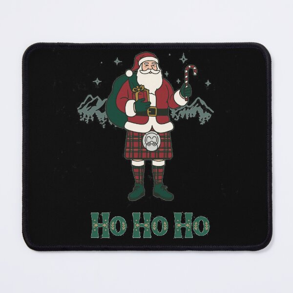 Item preview, Santa in Tartan Kilt Christmas Gift | Funny Scottish Xmas Present | Highland Santa Claus Design designed and sold by Loom on the Loch.