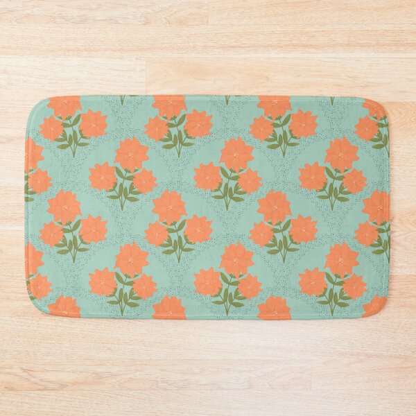 Item preview, Flowering Dahlias Pattern in Mint designed and sold by designsbyklm.