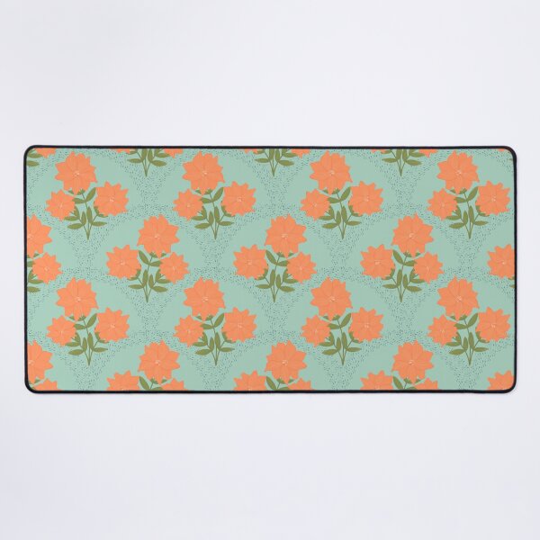Item preview, Flowering Dahlias Pattern in Mint designed and sold by designsbyklm.