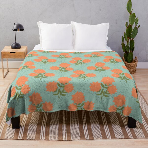 Item preview, Flowering Dahlias Pattern in Mint designed and sold by designsbyklm.