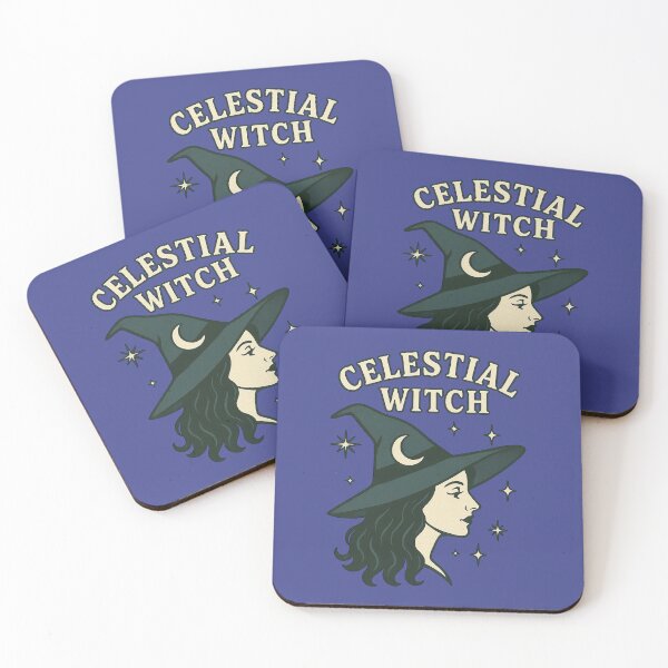 Item preview, Celestial Witch – Mystical Moon and Stars Halloween Art designed and sold by Nuvijo.