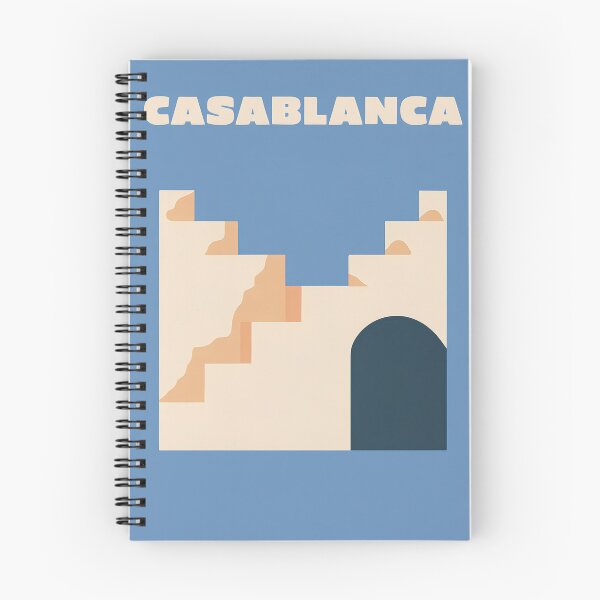 Item preview, Casablanca Abstract Architecture Minimalist Travel Poster designed and sold by LaFabricaArt.
