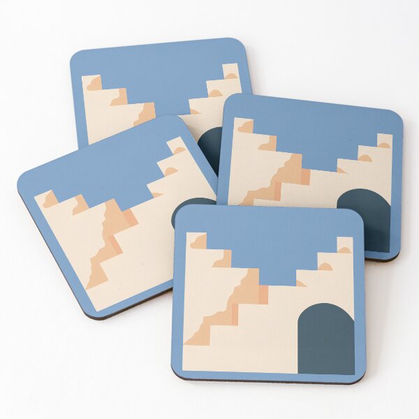 Item preview, Casablanca Abstract Architecture Minimalist Travel Poster designed and sold by LaFabricaArt.