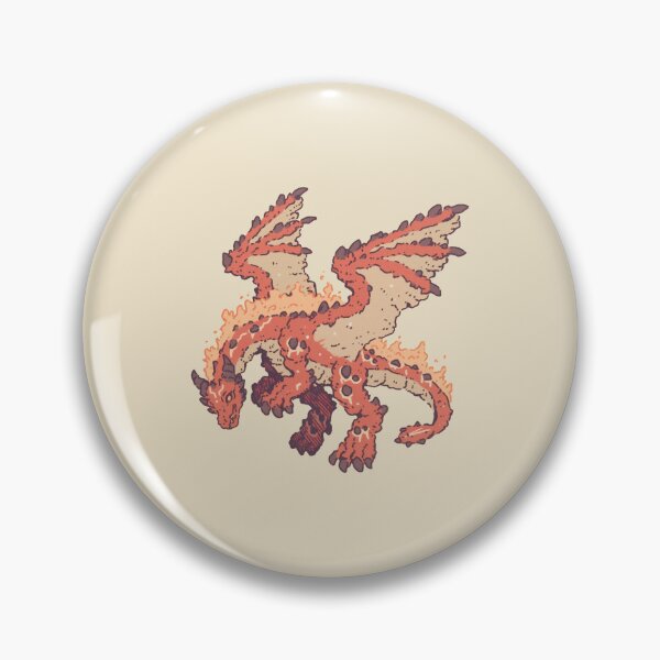 Item preview, Fire Lava Dragon, molten fantasy illustration designed and sold by Magnificent Lizard.