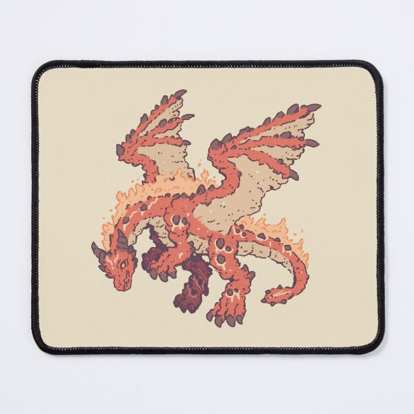 Item preview, Fire Lava Dragon, molten fantasy illustration designed and sold by Magnificent Lizard.