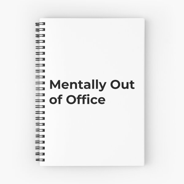 Item preview, Mentally Out of Office designed and sold by Low Social Battery Club.