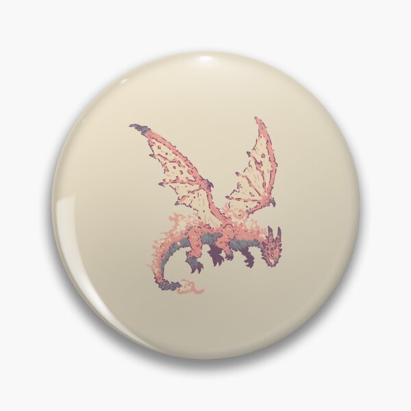 Item preview, Fire Lava Dragon, pastel textured fantasy illustration designed and sold by Magnificent Lizard.
