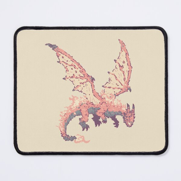 Item preview, Fire Lava Dragon, pastel textured fantasy illustration designed and sold by Magnificent Lizard.