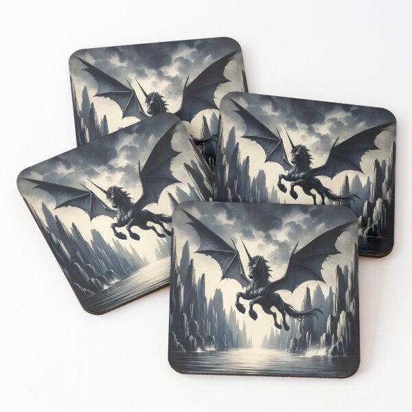 Item preview, Black Alicorn, Ai Generated Art  designed and sold by ACC .