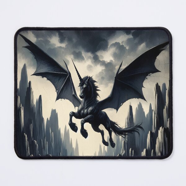 Item preview, Black Alicorn, Ai Generated Art  designed and sold by ACC .