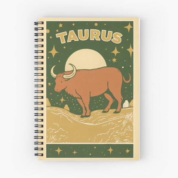 Item preview, Taurus Zodiac Bull Earth Tones Retro Art designed and sold by LaFabricaArt.