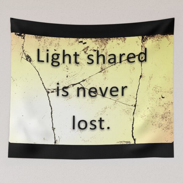 Item preview, Light shared is never lost. designed and sold by vagar.