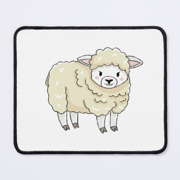 Item preview, White Sheep Kawaii Illustration designed and sold by casserolepets.