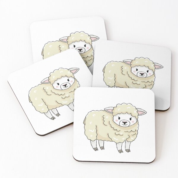 Item preview, White Sheep Kawaii Illustration designed and sold by casserolepets.