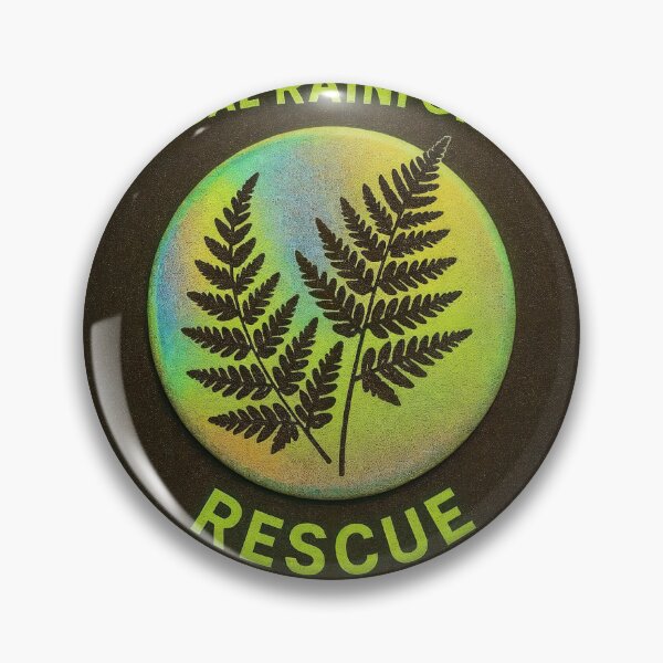 Item preview, Shield patch with holographic emblem and fern fronds design designed and sold by Creative88Art.