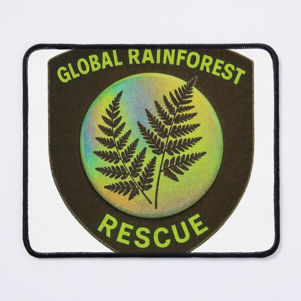 Item preview, Shield patch with holographic emblem and fern fronds design designed and sold by Creative88Art.