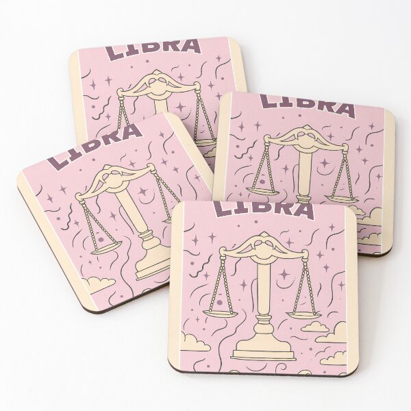 Item preview, Libra Zodiac Scales Pastel Retro Celestial Art designed and sold by LaFabricaArt.