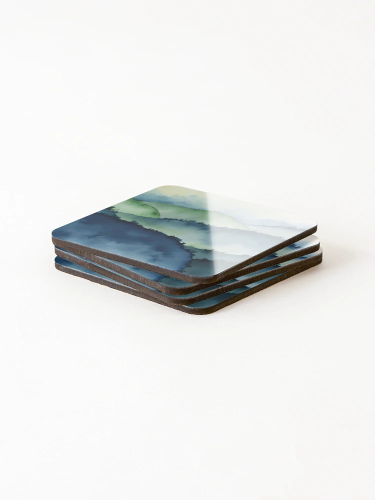 Thumbnail 4 of 5, Coasters (Set of 4), Blue Ridge Mist designed and sold by CAutumnTrapp.