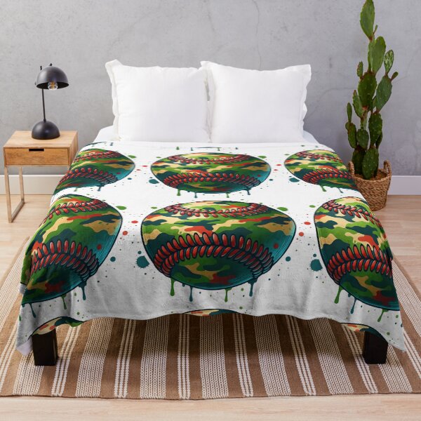 Item preview, Camouflage Baseball with Splatter Art Design designed and sold by ArtfulWeave.