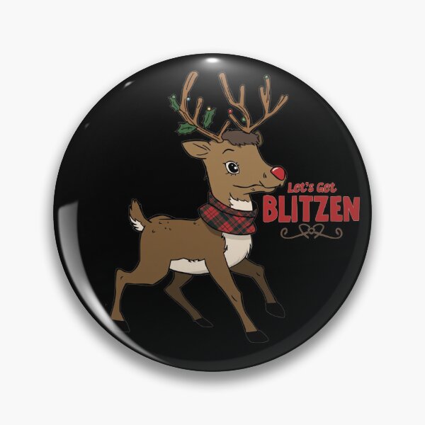 Item preview, Let's Get Blitzen Christmas Jumper | Funny Scottish Reindeer Gift | Cute Festive Reindeer Design designed and sold by Loom on the Loch.