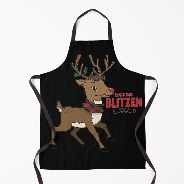 Item preview, Let's Get Blitzen Christmas Jumper | Funny Scottish Reindeer Gift | Cute Festive Reindeer Design designed and sold by Loom on the Loch.