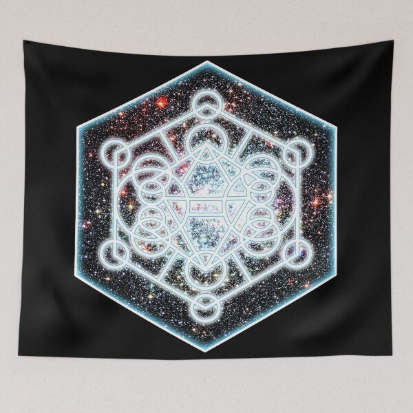 Item preview, Sacred geometric symbol with space galaxy and stars designed and sold by mrhighsky.