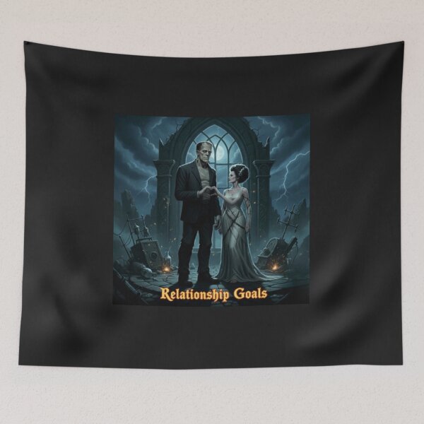Item preview, Frankenstein & Bride Relationship Goals designed and sold by TiffanyTTees.