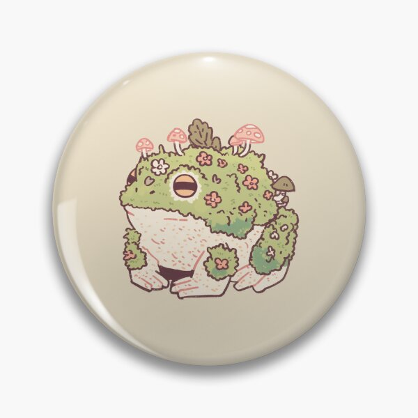 Item preview, Mossy Overgrown Floral Frog, whimsical cottagecore illustration designed and sold by Magnificent Lizard.