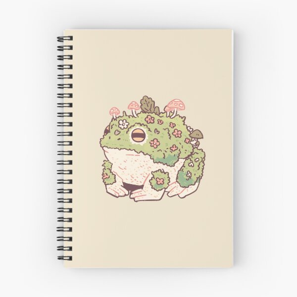 Item preview, Mossy Overgrown Floral Frog, whimsical cottagecore illustration designed and sold by Magnificent Lizard.