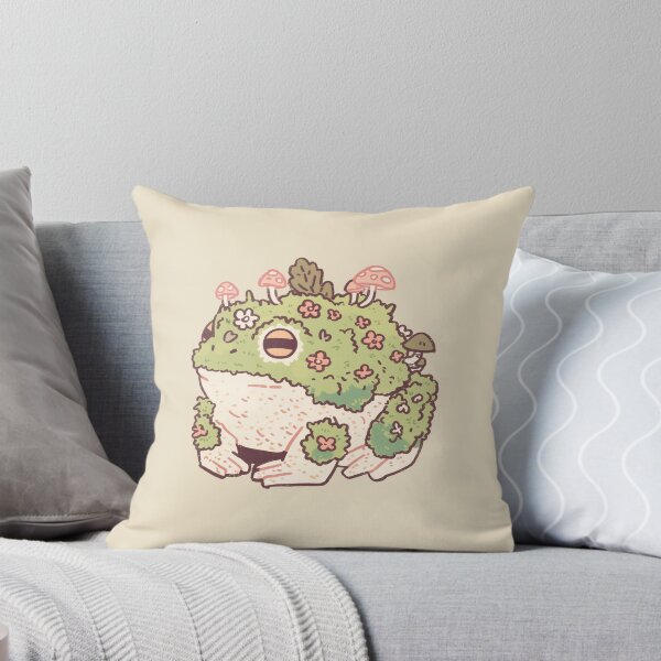 Item preview, Mossy Overgrown Floral Frog, whimsical cottagecore illustration designed and sold by Magnificent Lizard.