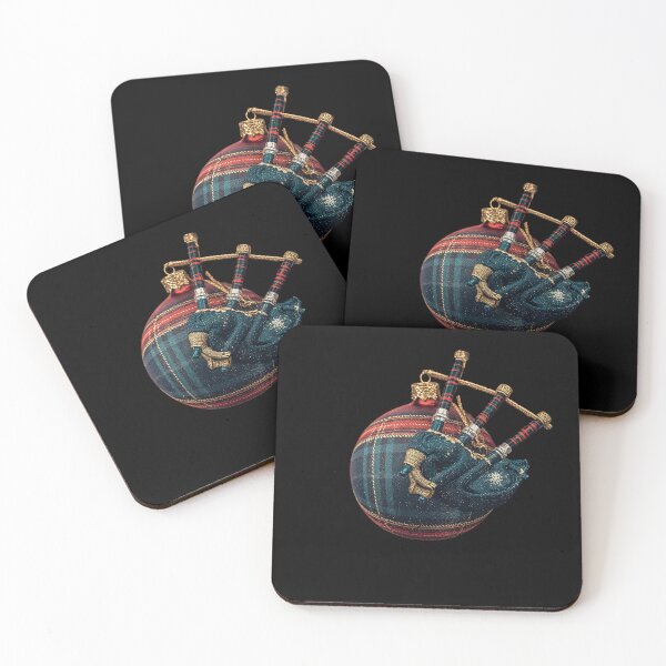 Item preview, Christmas Bagpipes Tartan Design | Scottish Musical Gift | Festive Highland Art designed and sold by Loom on the Loch.