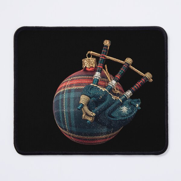 Item preview, Christmas Bagpipes Tartan Design | Scottish Musical Gift | Festive Highland Art designed and sold by Loom on the Loch.