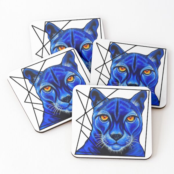 Item preview, Blue kitty designed and sold by DemonPainterArt.