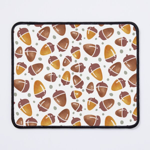 Item preview, Brown and Yellow Acorns Autumn Pattern designed and sold by Farissa Designs.