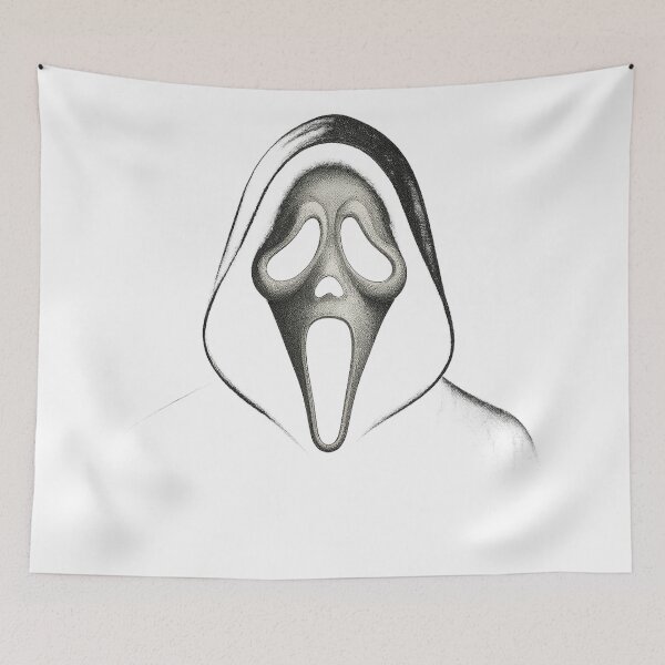 Item preview, The Silent Caller – Minimal Horror Portrait designed and sold by garethumph.
