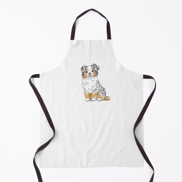 Item preview, Merle Australian Shepherd dog kawaii chibi illustration designed and sold by casserolepets.