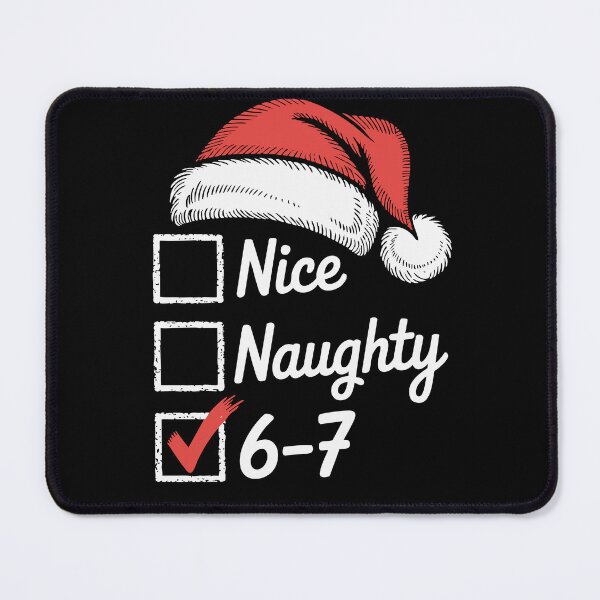 Item preview, Funny Christmas Meme Nice Naughty Brain Rot Humor designed and sold by AScribbler0.