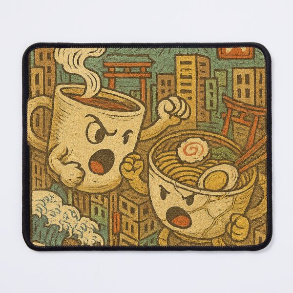 Item preview, Kaiju Brew vs. Ramen Bowl — Ukiyo-e Showdown designed and sold by CLEARART7.