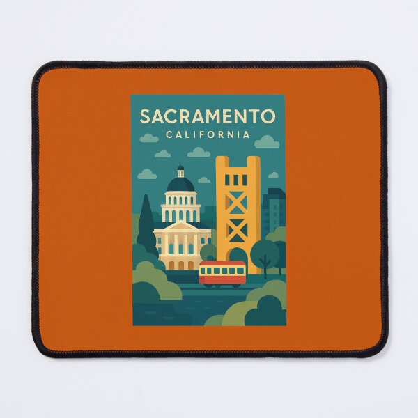 Item preview, Sacramento California designed and sold by Broken Antler Designs .