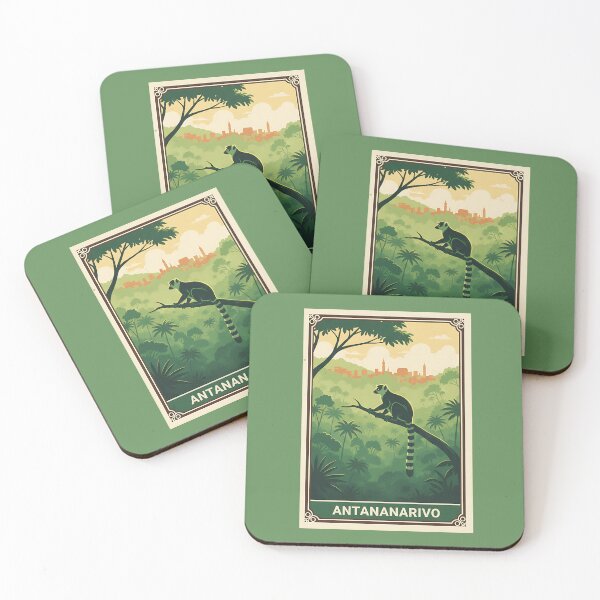 Item preview, Antananarivo Madagascar Lemur Tropical Forest Art designed and sold by Orviona.