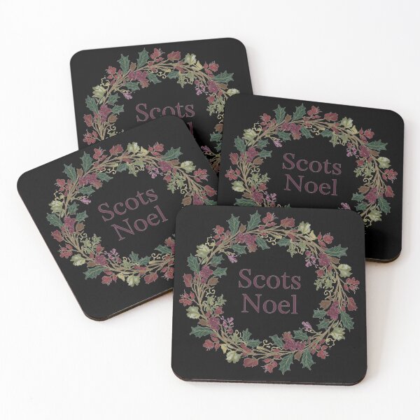 Artikelvorschau, Scots Noel Weihnachtskranz-Design | Schottisches Weihnachtsgeschenk | Elegante festliche Kranz-Illustration entworfen und verkauft von Loom on the Loch.