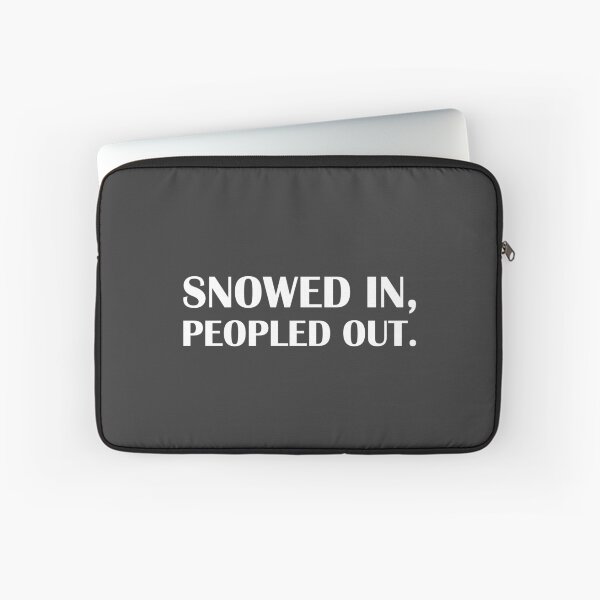 Item preview, Snowed In, Peopled Out. / Introvert Joke Funny T-Shirt Label designed and sold by introvertvibes.