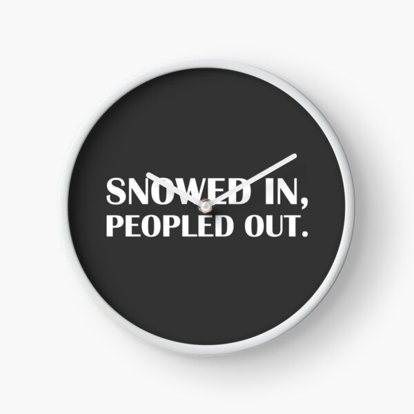 Item preview, Snowed In, Peopled Out. / Introvert Joke Funny T-Shirt Label designed and sold by introvertvibes.