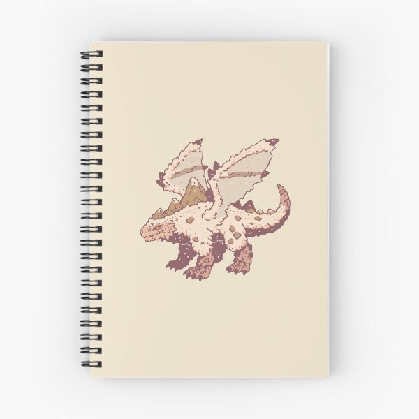 Item preview, Snowy Mountain Dragon, textured alpine fantasy illustration designed and sold by Magnificent Lizard.