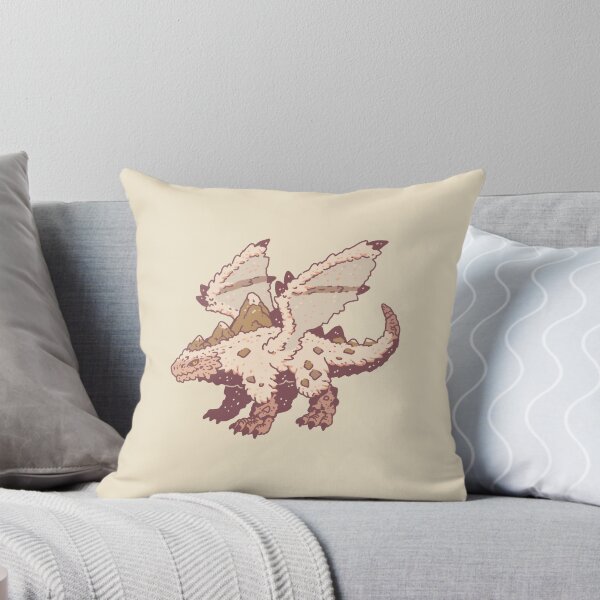 Item preview, Snowy Mountain Dragon, textured alpine fantasy illustration designed and sold by Magnificent Lizard.