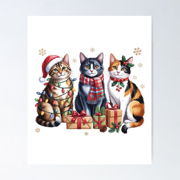 Item preview, Miau Navidad designed and sold by JonysCreativeDesigns.