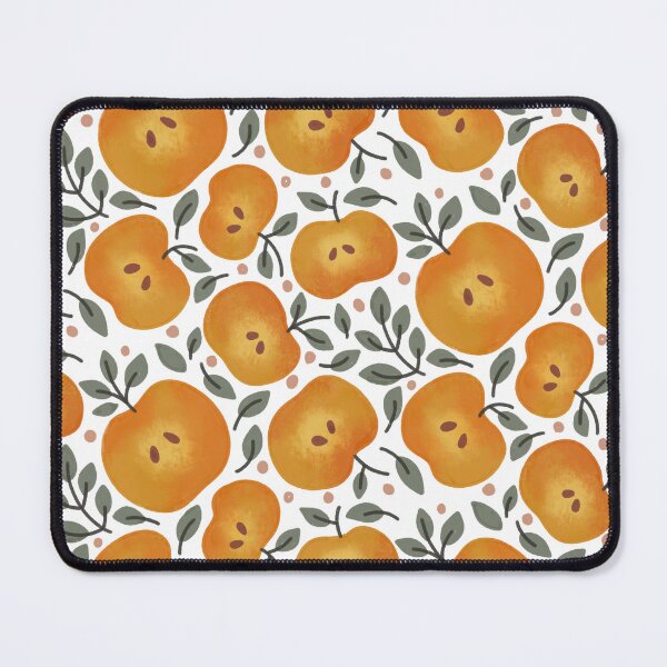 Item preview, Autumn Sliced Apples and Leaves Pattern designed and sold by Farissa Designs.